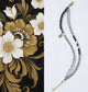 Black Obsidian & Garnet Double-Layer Crystal Bracelet – Gold Fortune Charm, Adjustable Design