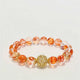 Prosperity Koi Red Rutilated Quartz Bracelet with Golden Sphere