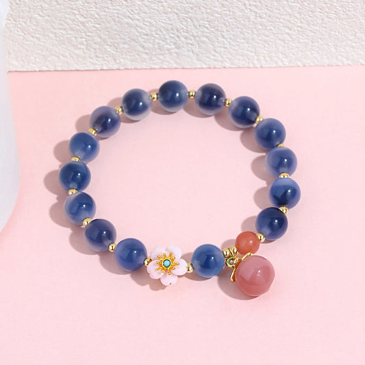 Peach Blossom Romance South Red Agate Bracelet