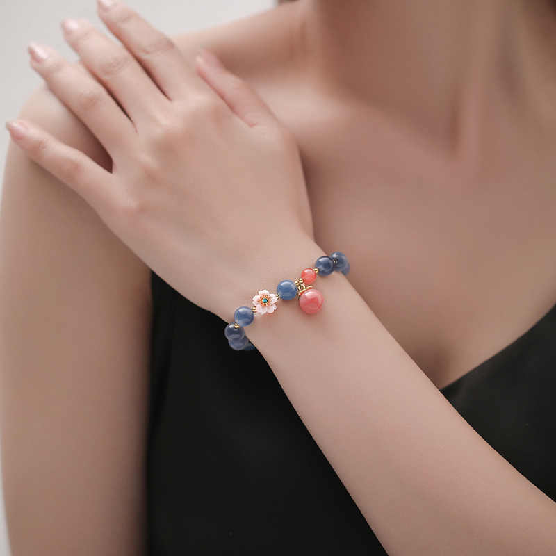 Peach Blossom Romance South Red Agate Bracelet