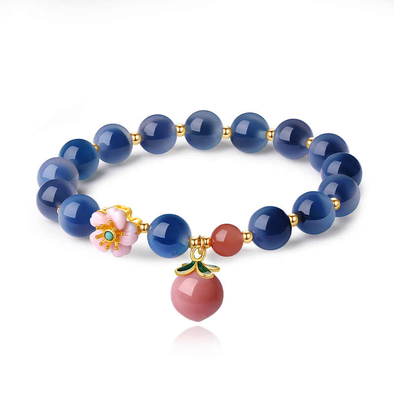 Peach Blossom Romance South Red Agate Bracelet