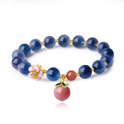 Peach Blossom Romance South Red Agate Bracelet