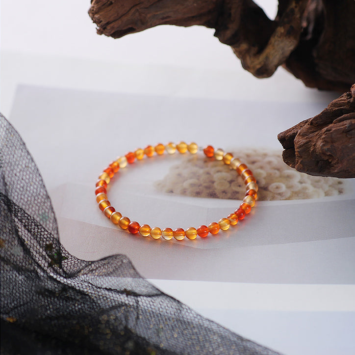Carnelian Confidence & Vitality Bracelet – 4mm / 6mm / 8mm Beads