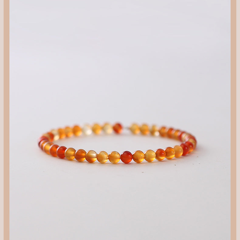 Carnelian Confidence & Vitality Bracelet – 4mm / 6mm / 8mm Beads