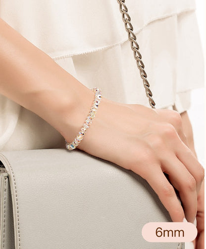 Aurora Austrian Crystal Faceted Bead Bracelet