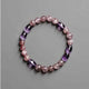 Starlit Shield Bracelet – Amethyst & Strawberry Quartz for Calm, Clarity & Protection