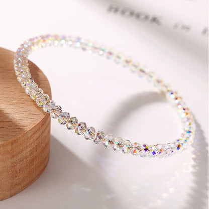 Aurora Austrian Crystal Faceted Bead Bracelet
