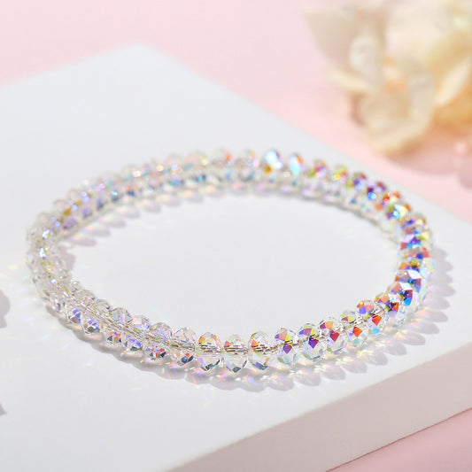 Aurora Austrian Crystal Faceted Bead Bracelet
