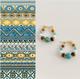 Turquoise Tiger Eye Pearl Hoop Earrings – Handmade Gemstone