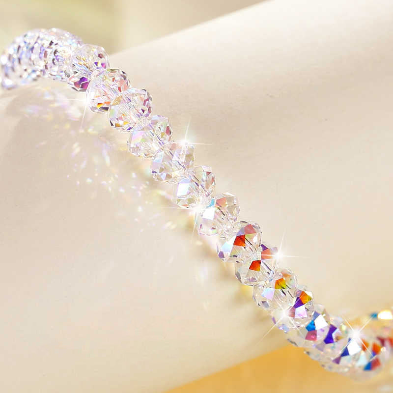 Aurora Austrian Crystal Faceted Bead Bracelet