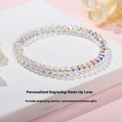 Aurora Austrian Crystal Faceted Bead Bracelet