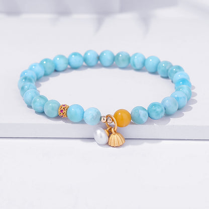 Ocean Breeze Charm Bracelet – Mermaid Tail, Butterfly & Shell Collection