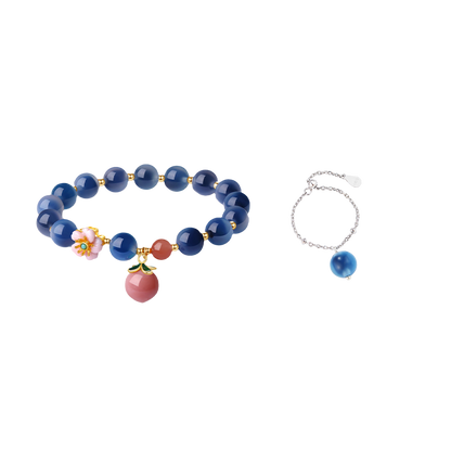 Peach Blossom Romance South Red Agate Bracelet