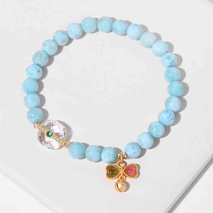 Ocean Breeze Charm Bracelet – Mermaid Tail, Butterfly & Shell Collection