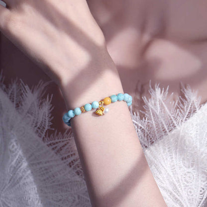 Ocean Breeze Charm Bracelet – Mermaid Tail, Butterfly & Shell Collection