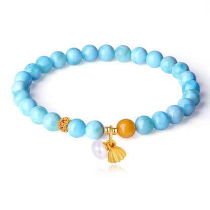 Ocean Breeze Charm Bracelet – Mermaid Tail, Butterfly & Shell Collection