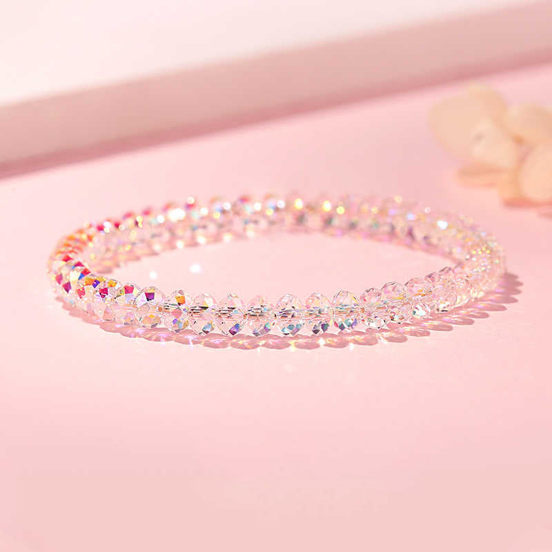 Aurora Austrian Crystal Faceted Bead Bracelet