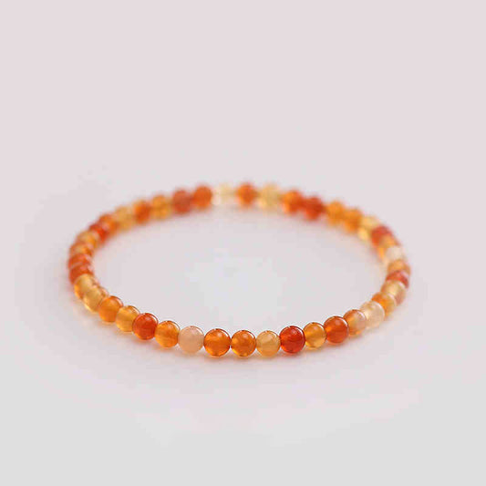 Carnelian Confidence & Vitality Bracelet – 4mm / 6mm / 8mm Beads