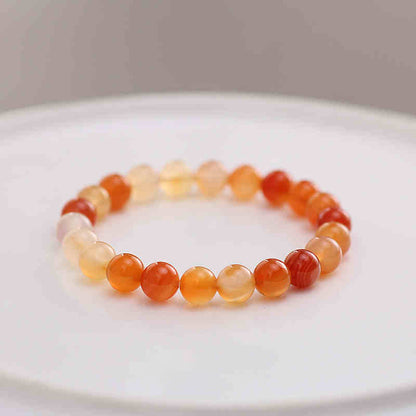 Carnelian Confidence & Vitality Bracelet – 4mm / 6mm / 8mm Beads