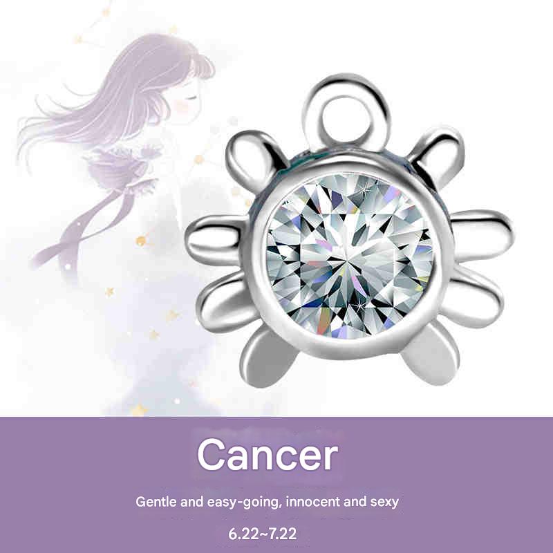 Cubic Cut 6-Color Crystal Bracelet with Zodiac Series Compatible