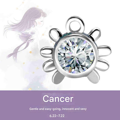Cubic Cut 6-Color Crystal Bracelet with Zodiac Series Compatible