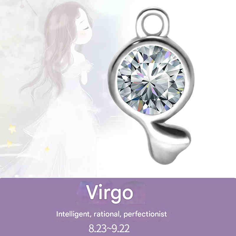 Cubic Cut 6-Color Crystal Bracelet with Zodiac Series Compatible