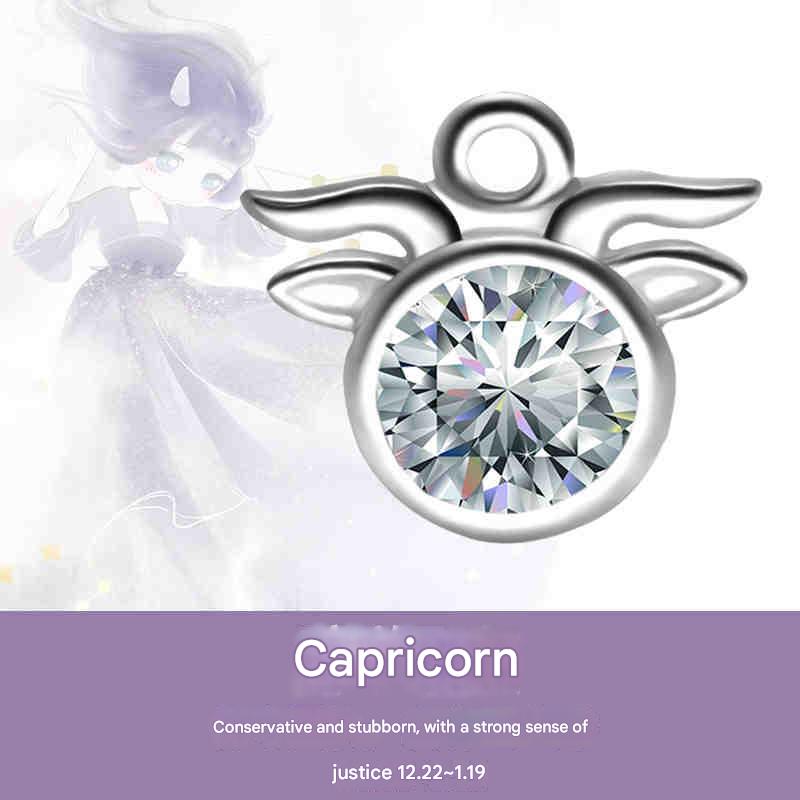 Cubic Cut 6-Color Crystal Bracelet with Zodiac Series Compatible